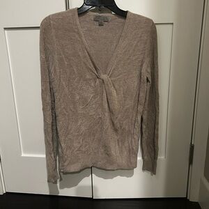 Barefoot Dreams Beach Rock Twisted V-Neck Sweater